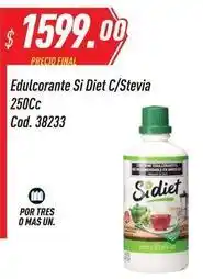 Supermercados Comodin Mas - edulcorante si diet c/stevia 250cc cod. 38233 oferta