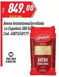 Supermercados Comodin La española - avena instantanea/arrollada cod. 45873/40177 oferta