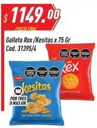 Supermercados Comodin Rex - galleta / kesitas x 75 gr cod. 31395/4 oferta