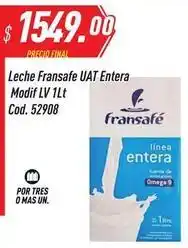 Supermercados Comodin Mas - leche fransafe uat entera modif lv 1lt cod. 52908 oferta