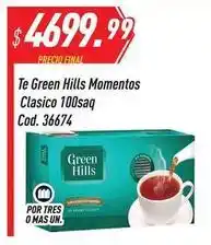 Supermercados Comodin Green hills - te momentos clasico 100saq cod. 36674 oferta