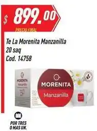 Supermercados Comodin La morenita - te manzanilla cod. 14758 oferta