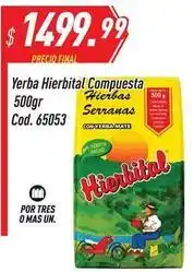 Supermercados Comodin Serranas - yerba hierbital compuesta 500gr cod. 65053 oferta
