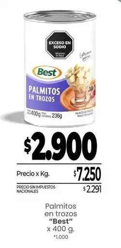 La Anonima Best - palmitos en trozos oferta