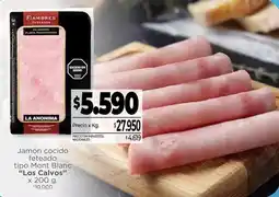 La Anonima Jamón cocido feteado oferta