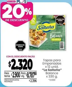 La Anonima La salteña - tapas para empanadas oferta