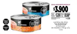 La Anonima La anónima - lomitos de atún al natural en aceite oferta