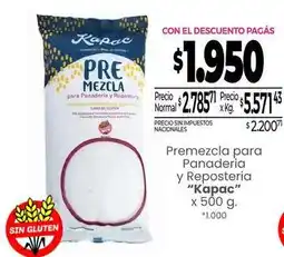 La Anonima Pre mezcla para panaderia y reposteria oferta
