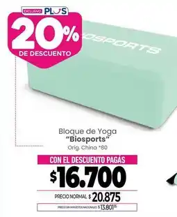 La Anonima Bloque de yoga oferta