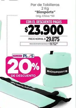 La Anonima Par de tobilleras oferta