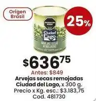 Coto Ciudad del lago - arvejas secas remojadas oferta