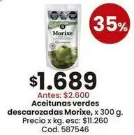 Coto Morixe - aceitunas verdes descarozadas oferta
