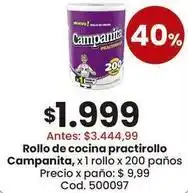 Coto Campanita - rollo de cocina oferta