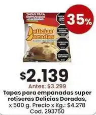 Coto Delicias doradas - tapas para empanadas super rotiseras oferta