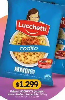 Cordiez Lucchetti - fideos codito oferta