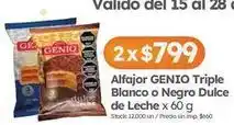 Cordiez Negro - alfajor triple blanco o dulce de leche oferta