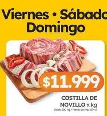 Cordiez Costilla de novillo oferta
