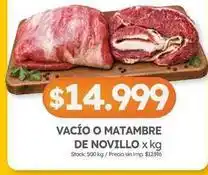 Cordiez Vacío o matambre de novillo oferta