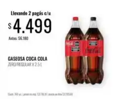 Supermercados Tadicor Coca cola - gaseosa zero/regular oferta