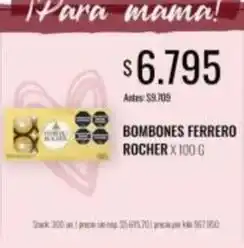 Supermercados Tadicor Ferrero - bombones rocher oferta