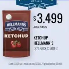 Supermercados Tadicor Hellmann's - ketchup oferta