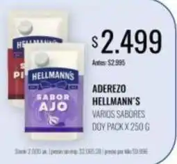 Supermercados Tadicor Hellmann's - aderezo oferta
