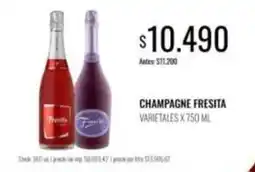 Supermercados Tadicor Fresita - champagne fresita oferta