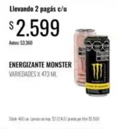 Supermercados Tadicor Monster - energizante oferta