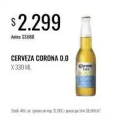 Supermercados Tadicor Corona - cerveza 0.0 oferta
