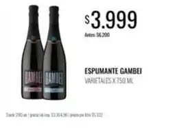 Supermercados Tadicor Espumante varietales oferta