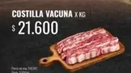Supermercados Tadicor Costilla vacuna oferta