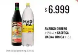 Supermercados Tadicor Magna - amargo obrero + gaseosa magna tónica oferta