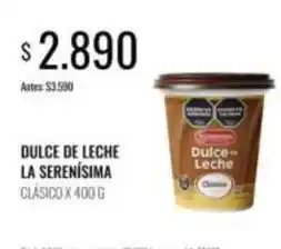 Supermercados Tadicor La serenísima - dulce de leche clásico oferta