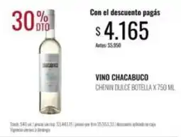 Supermercados Tadicor Chacabuco - chenin dulce botella oferta