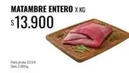 Supermercados Tadicor Matambre entero oferta