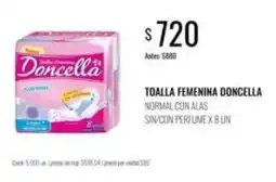 Supermercados Tadicor Doncella - toalla femenina oferta