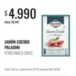 Supermercados Tadicor Paladini - jamón cocido oferta