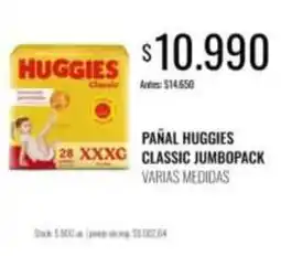 Supermercados Tadicor Huggies - pañal classic jumbo pack oferta