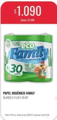 Supermercados Tadicor Papel higiénico family blanco oferta