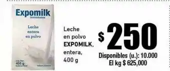 Cooperativa Obrera Leche En Polvo Expomilk oferta