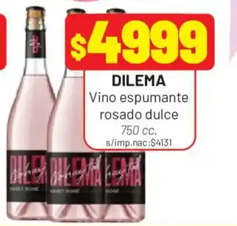 Dilema vino espumante rosado dulce