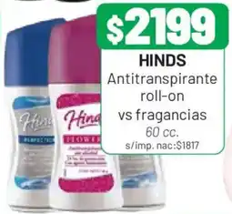 Almacor Hinds antitranspirante roll-on oferta