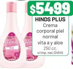 Almacor Hinds plus crema corporal piel normal oferta
