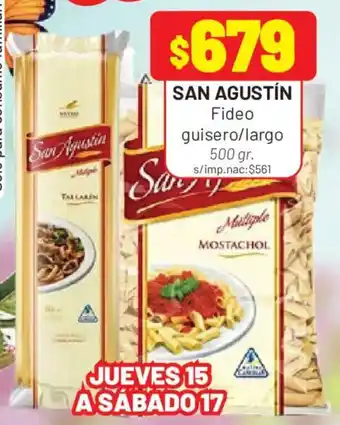 San agustín fideo guisero/largo