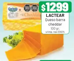 Almacor Lactear queso barra cheddar oferta