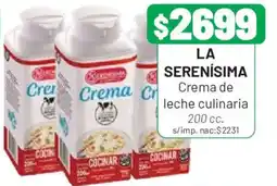 Almacor La serenisima crema de leche culinaria oferta