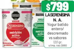 Almacor La serenisima yogur batido entero/ descremado vs sabores oferta