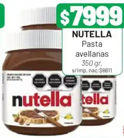 Almacor Nutella pasta avellanas oferta
