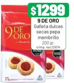Almacor 9 de oro galleta dulces secas pepa membrillo oferta