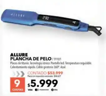Allure plancha de pelo